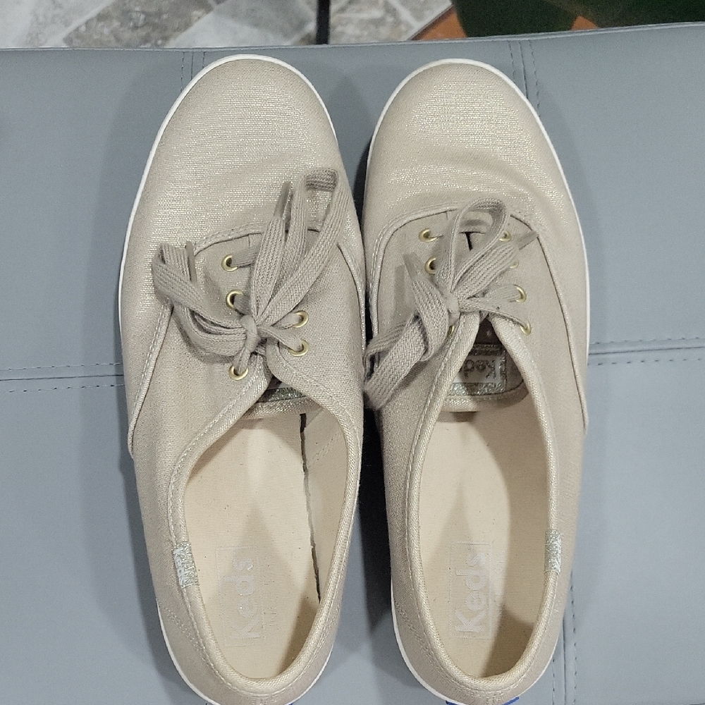 Keds Women's Beige Canvas Sneakers